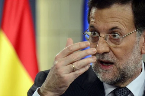 Thủ tướng tạm quyền của Tây Ban Nha, Mariano Rajoy. (Nguồn: AFP)