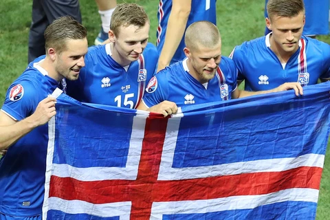 Đội tuyển Iceland đã tạo nên một kỳ tích tại vòng chung kết EURO 2016. (Nguồn: AFP)