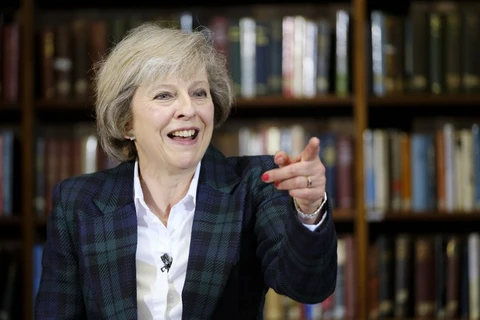 Ứng cử viên Thủ tướng Anh, Bộ trưởng Nội vụ Theresa May. (Nguồn: AFP)