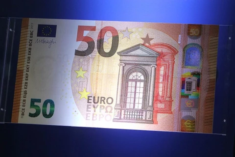Tiền giấy mệnh giá 50 euro mới. (Nguồn: AFP)