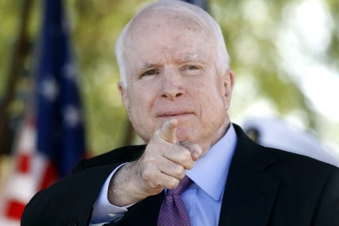 Chủ tịch Ủy ban Quân lực Thượng viện Mỹ John McCain. (Nguồn: AP)