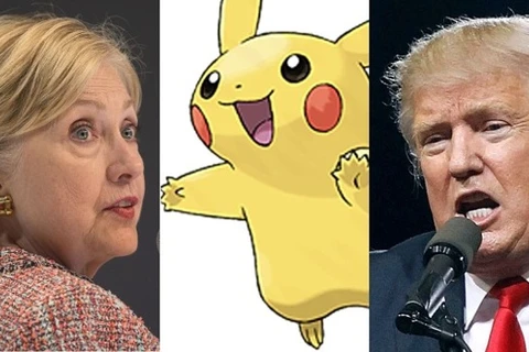 Bà Clinton và ông Trump sử dụng Pokemon Go để lôi kéo cử tri