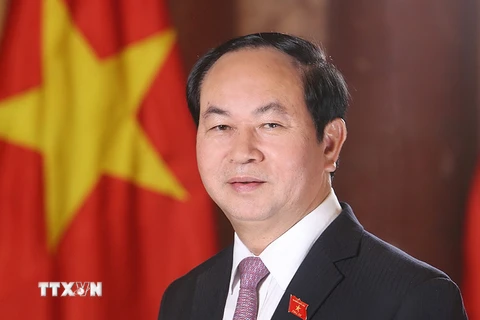Ông Trần Đại Quang, Ủy viên Bộ Chính trị, Chủ tịch nước Cộng hòa Xã hội chủ nghĩa Việt Nam nhiệm kỳ 2016-2021. (Ảnh: Nhan Sáng/TTXVN)