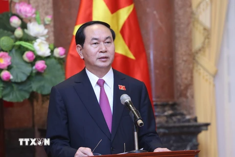Ông Trần Đại Quang, Ủy viên Bộ Chính trị, Chủ tịch nước Cộng hòa XHCN Việt Nam nhiệm kỳ 2016-2021. (Ảnh: Nhan Sáng/TTXVN)