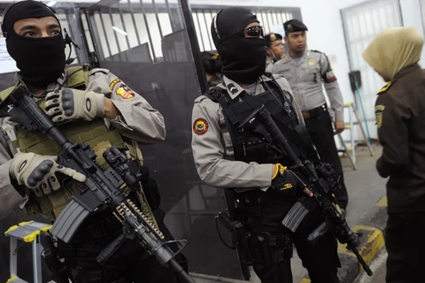 Cảnh sát chống khủng bố của Indonesia. Ảnh minh họa. (Nguồn: pri.org)