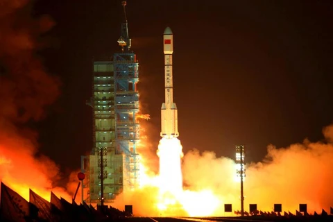 Hình ảnh vụ phóng Tiangong-1. (Nguồn: Getty)