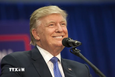 Ứng cử viên Donald Trump trong chiến dịch vận động tranh cử ở Newtown, bang Pennsylvania ngày 21/10. (Nguồn: AFP/TTXVN)