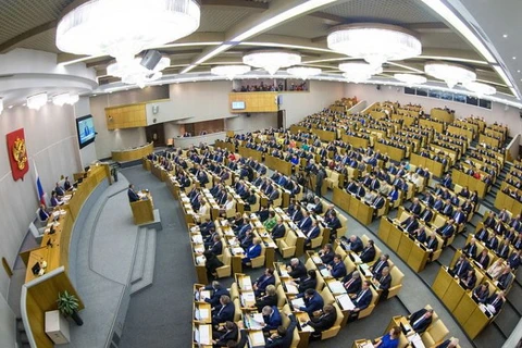 Một phiên họp của Duma Quốc gia Nga. (Nguồn: armenpress.am)