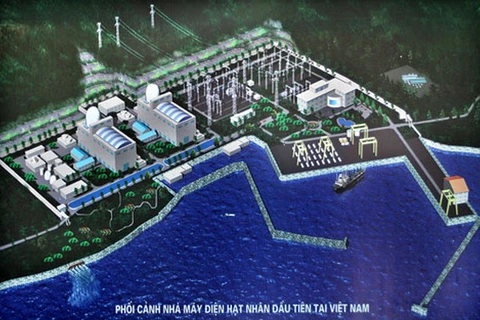 Phối cảnh dự án nhà máy điện hạt nhân Ninh Thuận. (Nguồn: dienhatnhan.com.vn)
