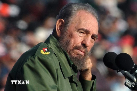 Lãnh tụ Cuba Fidel Castro tại một sự kiện ở La Habana (Cuba) ngày 1/5/2006. (Nguồn: EPA/ TTXVN)