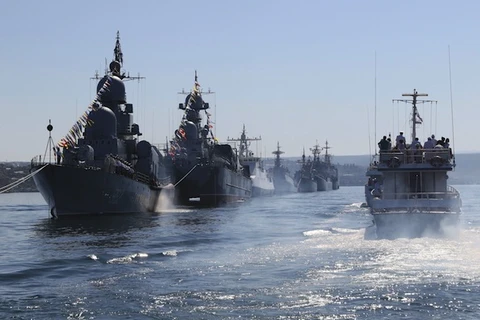 Đội tàu chiến của Hạm đội Biển Đen. (Nguồn: themoscowtimes.com)