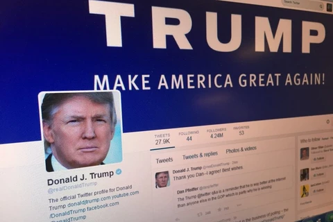 Trang mạng xã hội Twitter của Tổng thống đắc cử Donald Trump. (Nguồn: Government Technology)