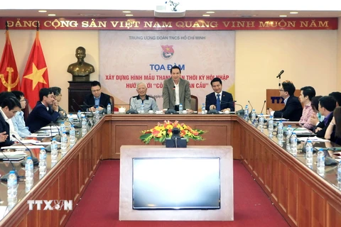 Đồng chí Nguyễn Đức Lợi, ủy viên Trung ương Đảng, Tổng Giám đốc TTXVN phát biểu tại Tọa đàm. (Ảnh: Phạm Kiên/TTXVN) 