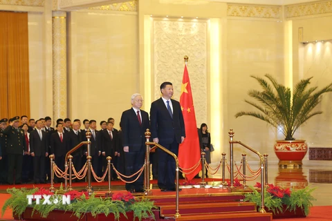 Trung Quốc tổ chức lễ đón trọng thể Tổng Bí thư Nguyễn Phú Trọng