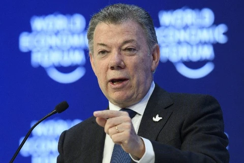 Tổng thống Colombia Juan Manuel Santos. (Nguồn: EFE)