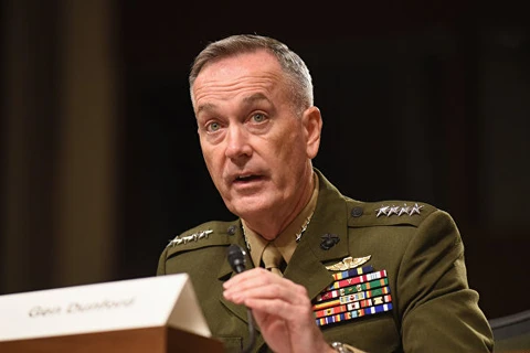 Chủ tịch Hội đồng Tham mưu trưởng Liên quân Mỹ, tướng Joseph Dunford. (Nguồn: AFP)