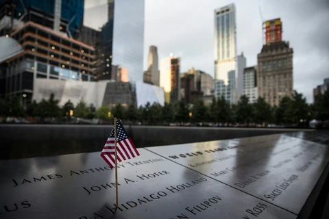 Bia tưởng niệm các nạn nhân vụ khủng bố 11/9 ở New York. (Nguồn: Getty)