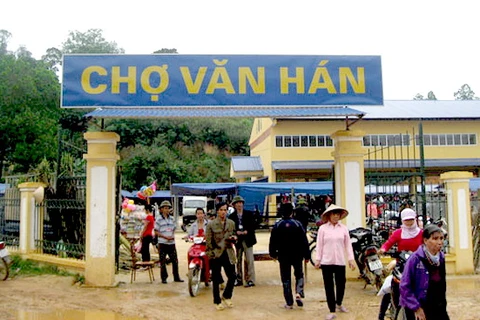 Chợ Văn Hán - Xã Văn Hán - huyện Đồng Hỷ - tỉnh Thái Nguyên, một trong những công trình thuộc dự án phát triển cơ sở hạ tầng nông thôn miền núi phía Bắc. (Nguồn: Ban Quản lý các dự án nông nghiệp)