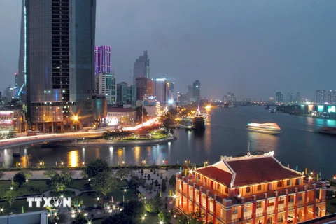Trung tâm Thành phố Hồ Chí Minh. (Ảnh: Tràng Dương/TTXVN)