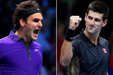 Roger Federer và Novak Djokovic (Nguồn: Barbados Today)