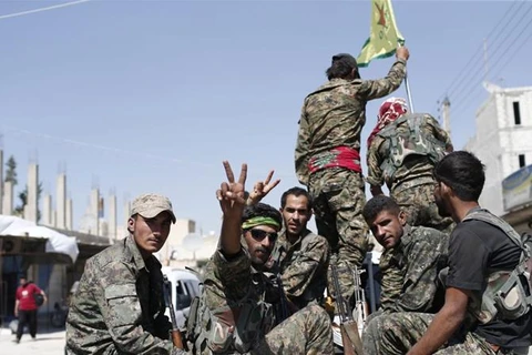 Dân quân người Kurd ở Syria. (Nguồn: EPA)