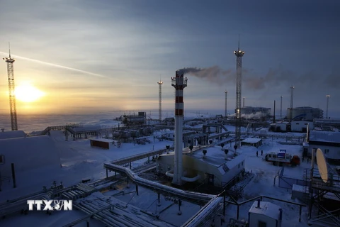 Cơ sở lọc dầu của Tập đoàn Gazprom tại Nga. (Nguồn: AFP/TTXVN)