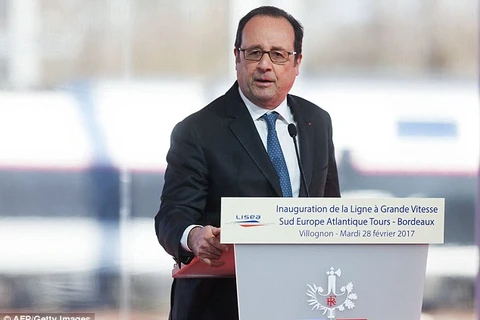 Tổng thống Pháp Francois Hollande. (Nguồn: AFP) 