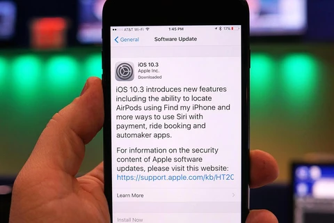 Apple ra iOS 10.3 giúp tăng tốc chụp ảnh, ghi dữ liệu iPhone nhanh hơn