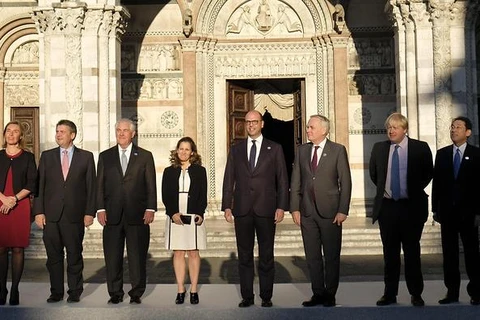Trưởng đoàn các nước dự hội nghị ngoại trưởng G7. (Nguồn: ANSA)