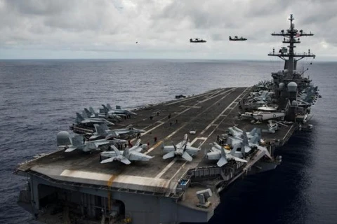 Tàu sân bay USS Carl Vinson được Mỹ điều đến khu vực bán đảo Triều Tiên. (Nguồn: Us Navy)