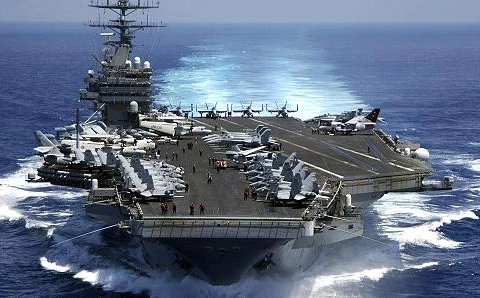 Tàu sân bay USS Carl Vinson. (Nguồn: Getty Images)