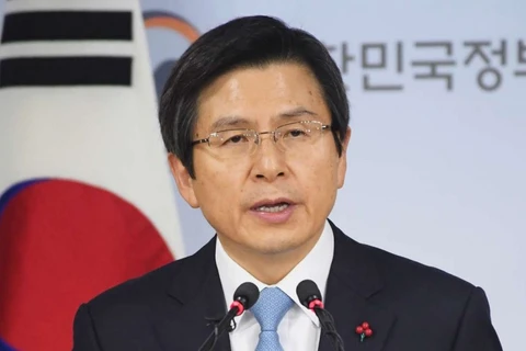 Quyền Tổng thống kiêm Thủ tướng Hàn Quốc Hwang Kyo-ahn. (Nguồn: Kyodo)
