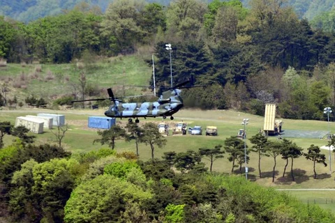Khu vực Mỹ triển khai hệ thống THAAD ở Seongju, Hàn Quốc. (Nguồn: Reuters)