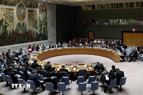Một phiên họp của Hội đồng Bảo an Liên hợp quốc tại New York, Mỹ. (Nguồn: THX/TTXVN)