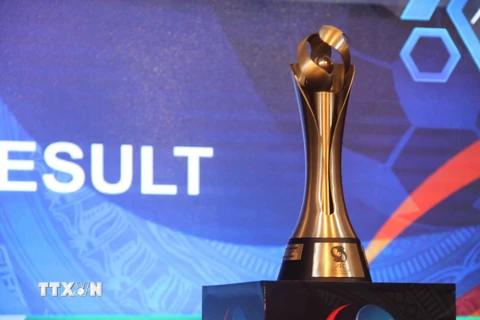 Cúp vô địch Giải futsal vô địch các Câu lạc bộ châu Á năm 2017. (Ảnh: Xuân Dự/TTXVN)