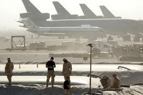 Căn cứ không quân Al-Udeid gần thủ đô Doha của Qatar, (Nguồn: Getty)