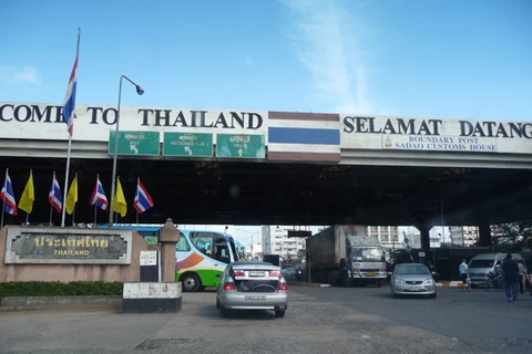 Một khu vực cửa khẩu biên giới Thái Lan-Malaysia. (Nguồn: placesandfoods.com)