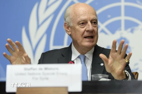 Đặc phái viên của Liên hợp quốc tại Syria, ông Staffan de Mistura. (Nguồn: EPA/TTXVN)