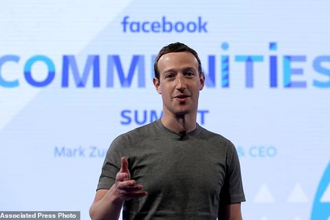 Nhà sáng lập, CEO Facebook Mark Zuckerberg. (Nguồn: AP)