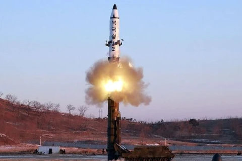 Một vụ phóng tên lửa của Triều Tiên. (Nguồn: AFP/KCNA)