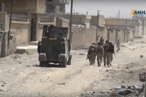 Lực lượng SDF ở mặt trận Raqqa. (Nguồn: AP)