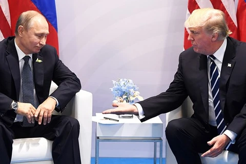 Tổng thống Mỹ Donald Trump (phải) và người đồng cấp Nga Vladimir Putin. (Nguồn: AFP/Getty Images)