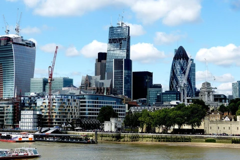 Một góc trung tâm tài chính London. (Nguồn: sputniknews.com)