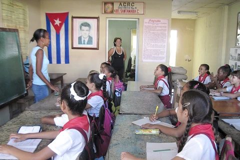 Một lớp học ở Cuba. (Nguồn: OnCuba)