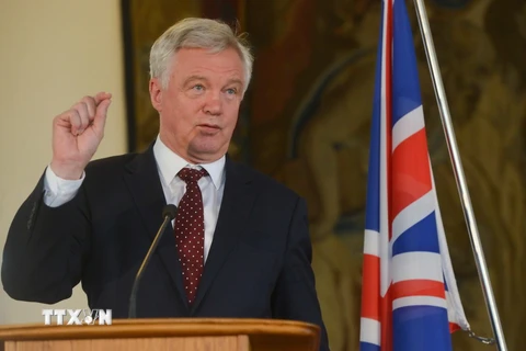 Bộ trưởng phụ trách vấn đề Brexit của Anh David Davis. (Nguồn: AFP/TTXVN)