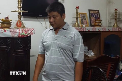 Nguyên Phó Chánh thanh tra giao thông vận tải ông Bùi Văn Minh bị bắt về hành vi nhận hối lộ. (Ảnh: Thanh Sang/TTXVN)