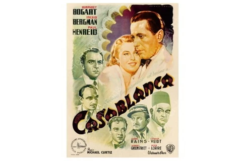 Poster của bộ phim kinh điển "Casanblanca"