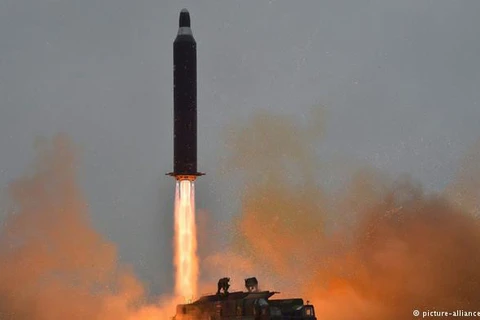 Một vụ phóng tên lửa của Triều Tiên. (Nguồn: KCNA)