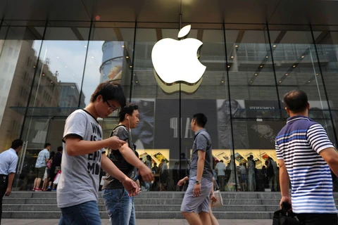 Một cửa hàng bán sản phẩm Apple ở Trung Quốc. (Nguồn: qz.com)