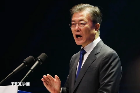 Tổng thống Hàn Quốc Moon Jae-in. (Nguồn: AFP/TTXVN)